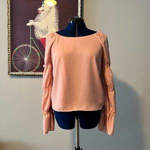 CeCe Slightly Off The Shoulder Blouse - Dusty Pink - Size SM - NWT